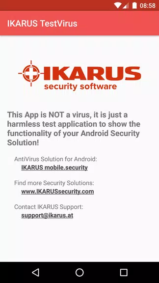 IKARUS TestVirus Capture d'écran 0