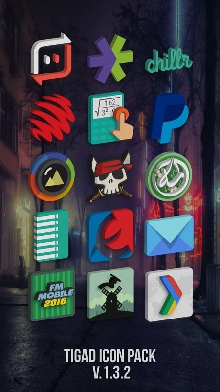 Tigad Pro Icon Pack स्क्रीनशॉट 2