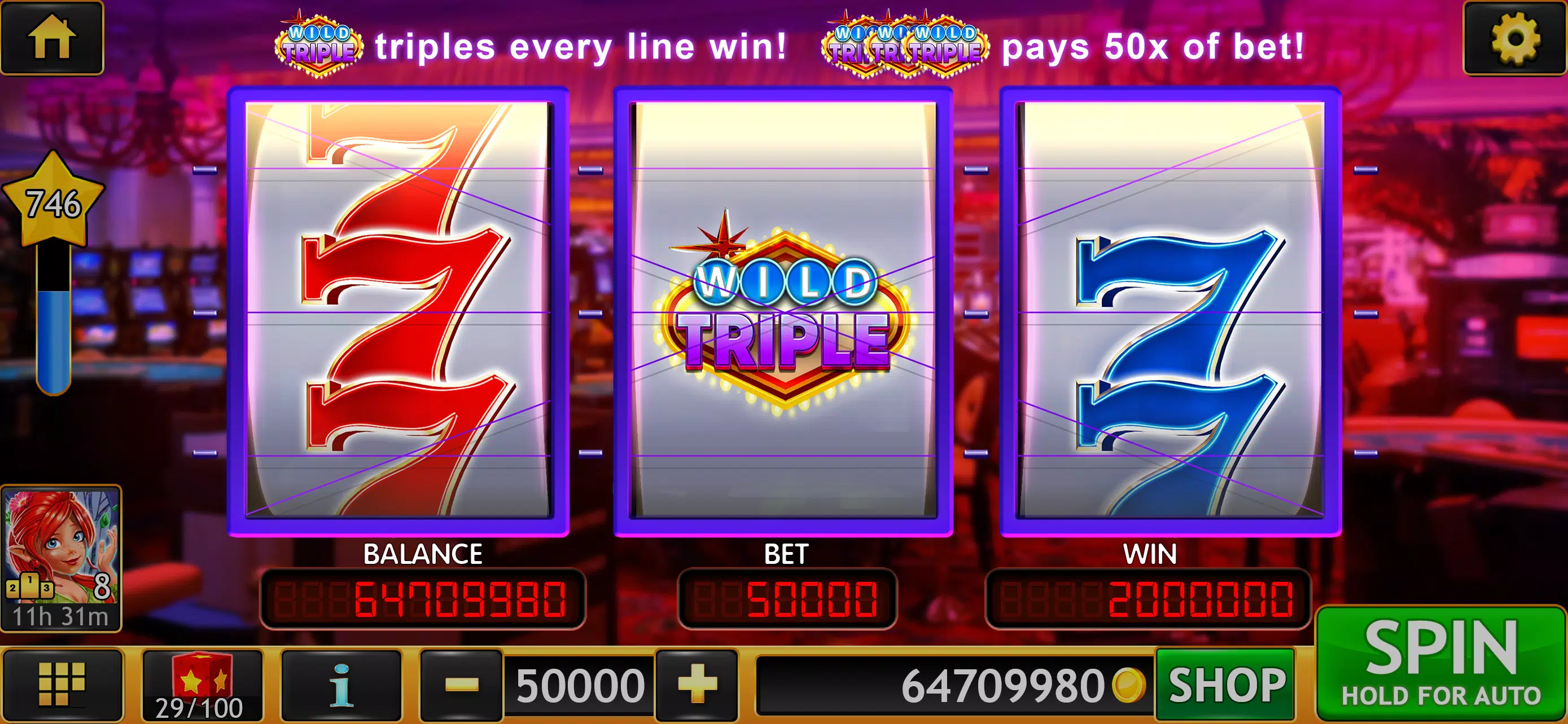 Wild Triple 777 Slots Casino 스크린샷 0