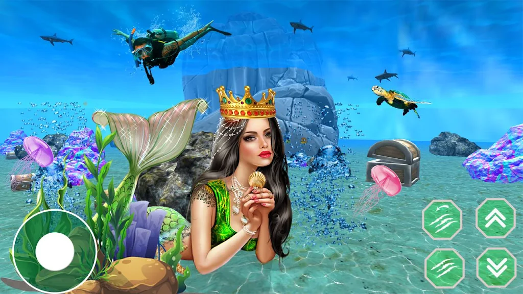 Mermaid Princess simulator 3D Captura de tela 1