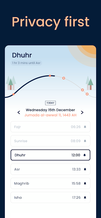 Pillars: Prayer Times & Qibla Schermafbeelding 1