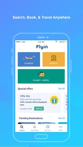 Flyin.com - Flights & Hotels স্ক্রিনশট 0