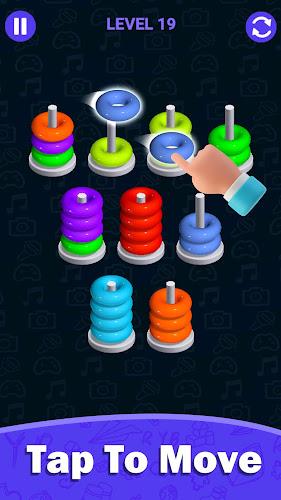 Stacolor: Hoop Stack Ring Game应用截图第0张