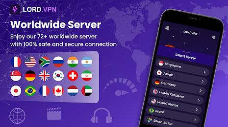 Lord VPN - Fast And Secure Ảnh chụp màn hình 2