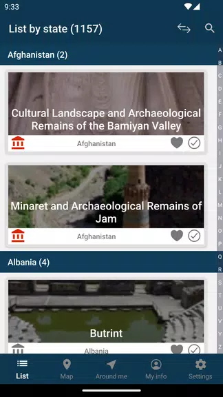 World Heritage - UNESCO List Screenshot 2