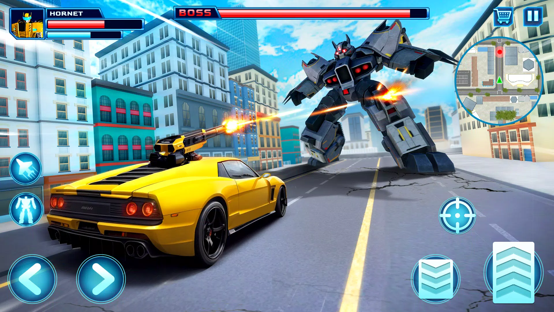 Robot Car Transform Fight Game Скриншот 1