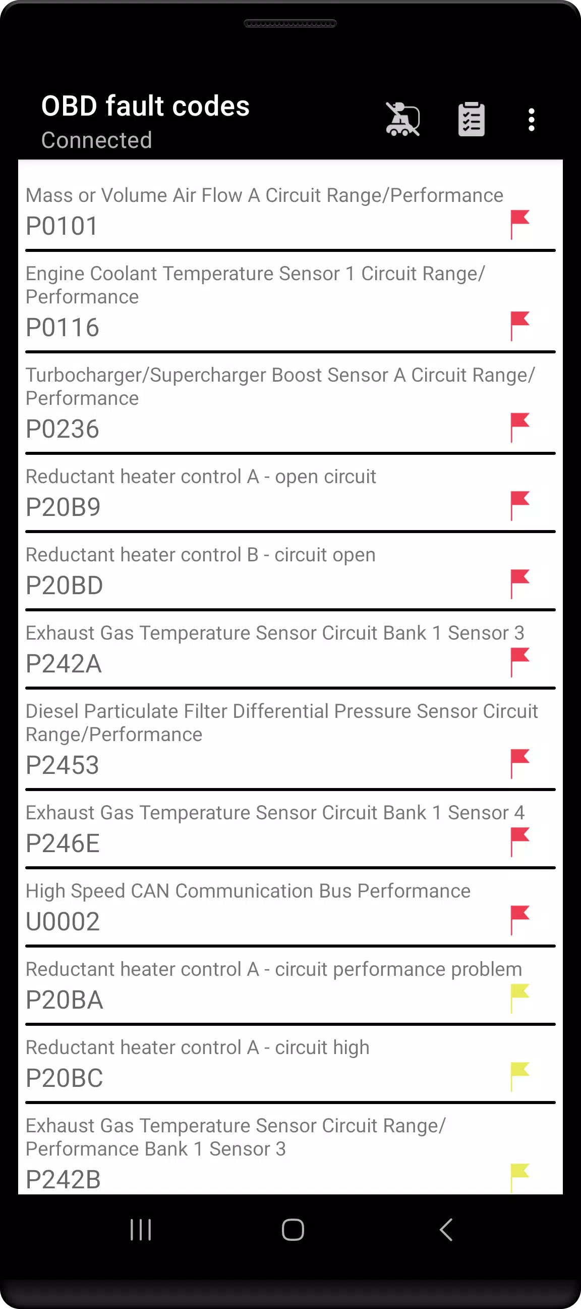 Tor OBD2 Diagnostics 스크린샷 2