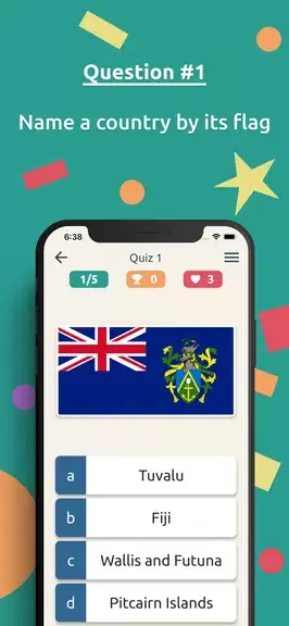 Flags Quiz:  World Geo Trivia スクリーンショット 1