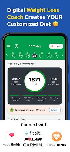 Low Carb Tracker & Recipes App Zrzut ekranu 1