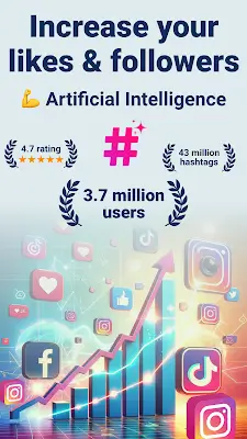 Hashtags AI: Follower Booster ဖန်သားပြင်ဓာတ်ပုံ 0