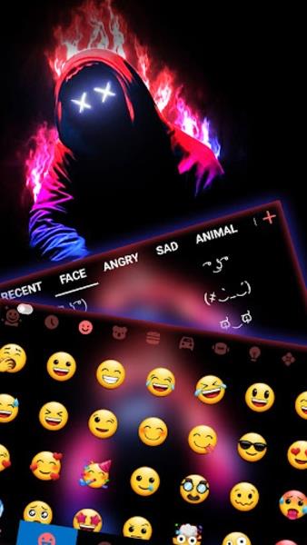 Neon Fire Maskman Themes ဖန်သားပြင်ဓာတ်ပုံ 2