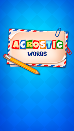 Acrostic Words: Crossword Game Capture d'écran 1