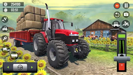 Super Tractor Farming Games ภาพหน้าจอ 2