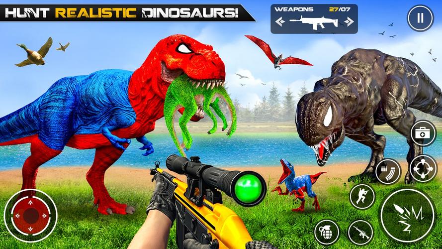 Dinosaur Hunting Gun Games Captura de tela 2