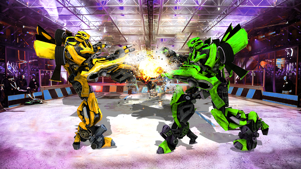 Futuristic Robot City Fighting 3D Game Screenshot 0