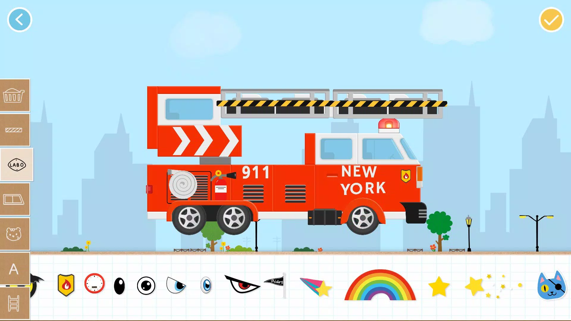 Jogo de crianças de Brick Car2 Captura de tela 3