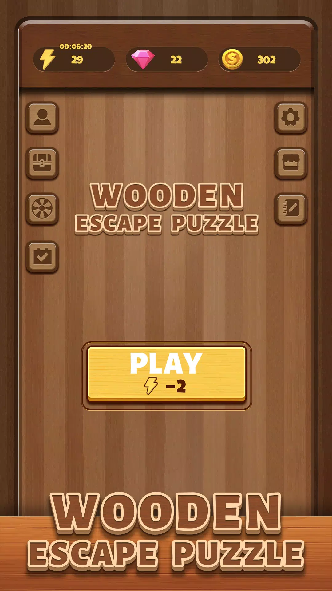 Wooden Escape Puzzle Captura de pantalla 1