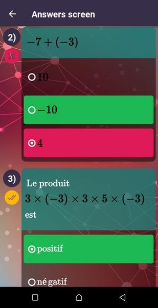 Maths test Schermafbeelding 2