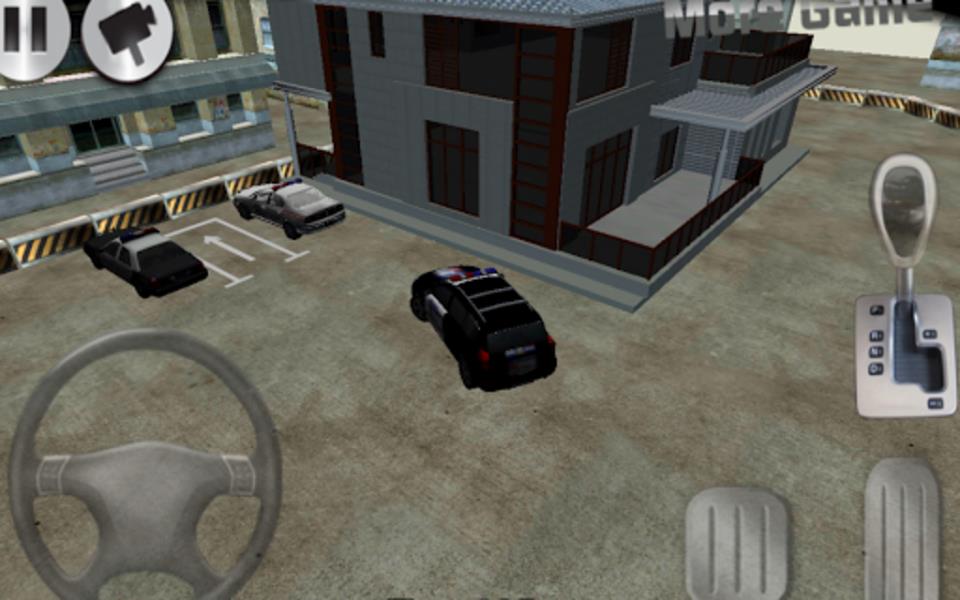 3D police car parking Schermafbeelding 2