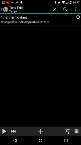 Schermata E-thermostaat Plugin for Tasker/Locale 2
