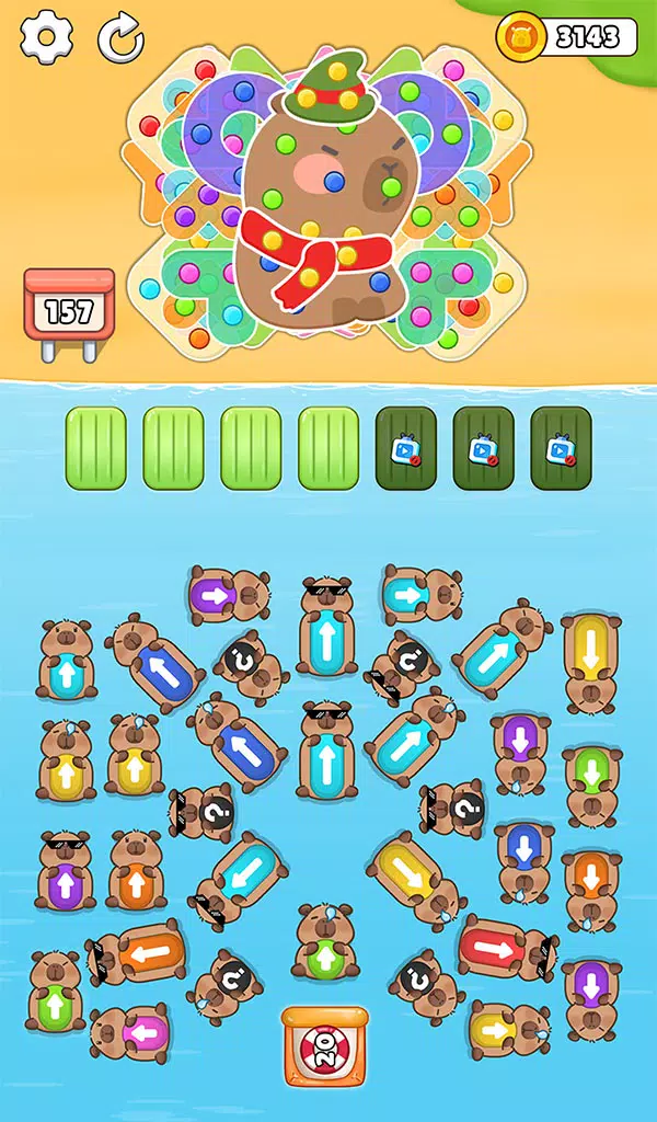 Capybara Mania: Jam Escape ဖန်သားပြင်ဓာတ်ပုံ 2