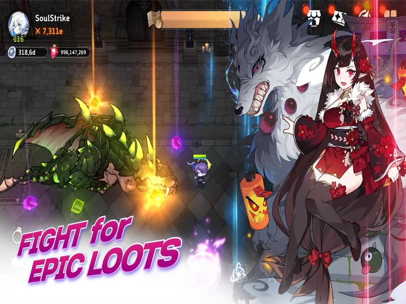 Soul Strike! Idle RPG Mod ภาพหน้าจอ 2