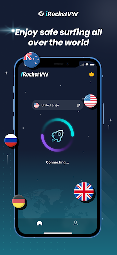 iRocketVPN - Secure VPN Proxy Captura de tela 1