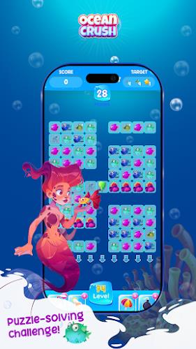 Ocean Crush Game - Match 3 ဖန်သားပြင်ဓာတ်ပုံ 3