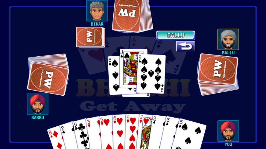 Bhabhi Card Game स्क्रीनशॉट 2