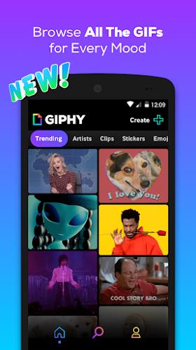 GIPHY: GIF & Sticker Keyboard Zrzut ekranu 0