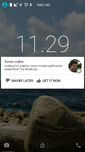 Heads-up Notifications Ekran Görüntüsü 0