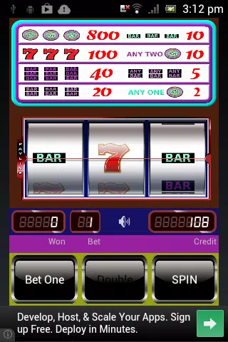 Triple Diamond Slot Machine Screenshot 2