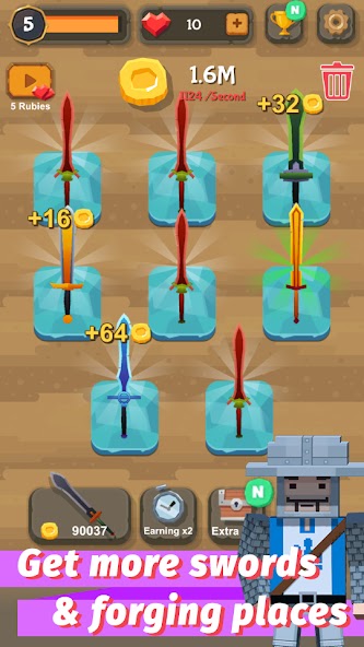 Merge Sword Mod ภาพหน้าจอ 1