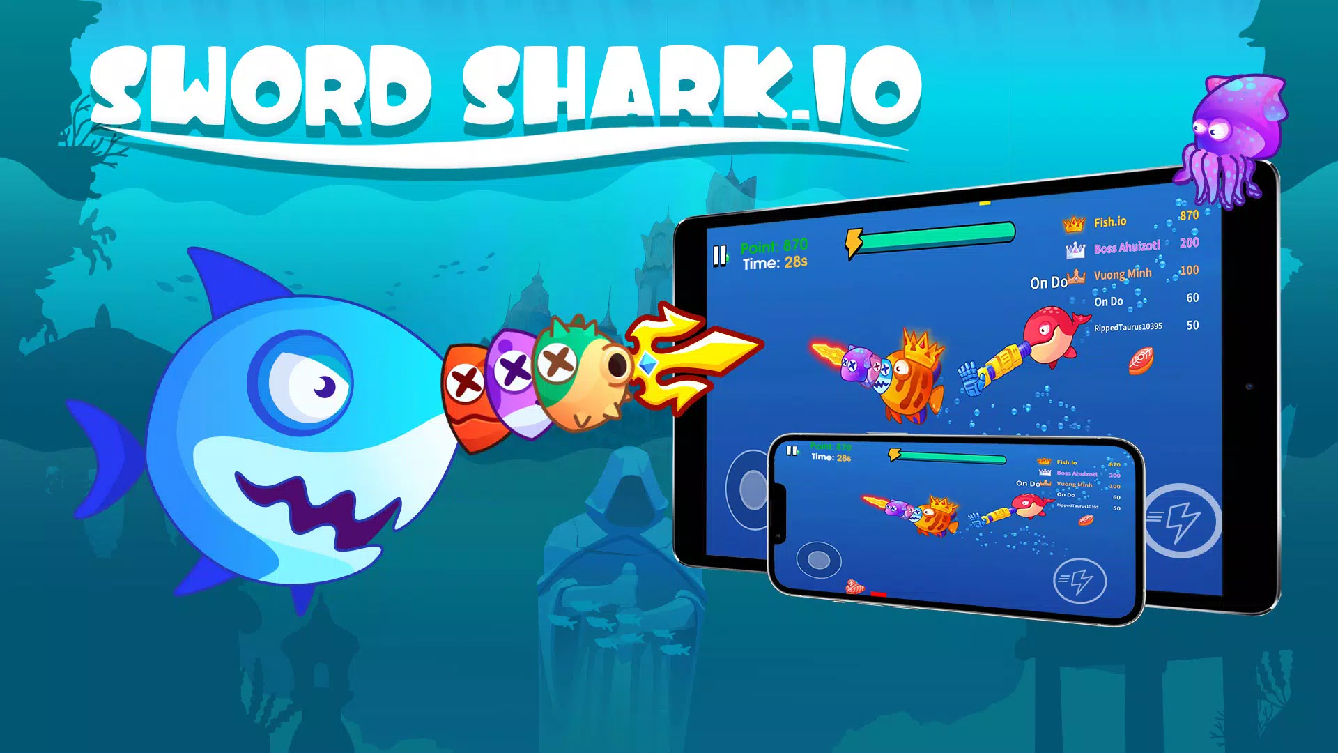 Sword Shark.io Скриншот 0