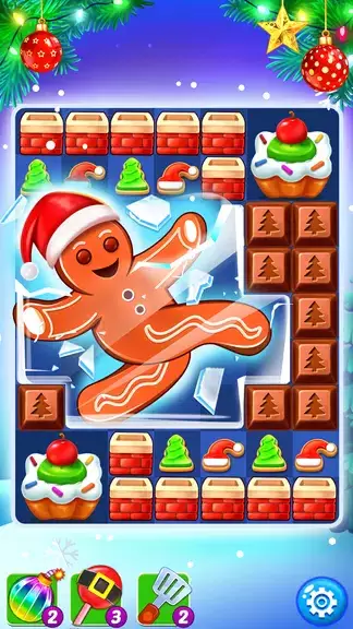 Christmas Cookie: Match 3 Game Schermafbeelding 2