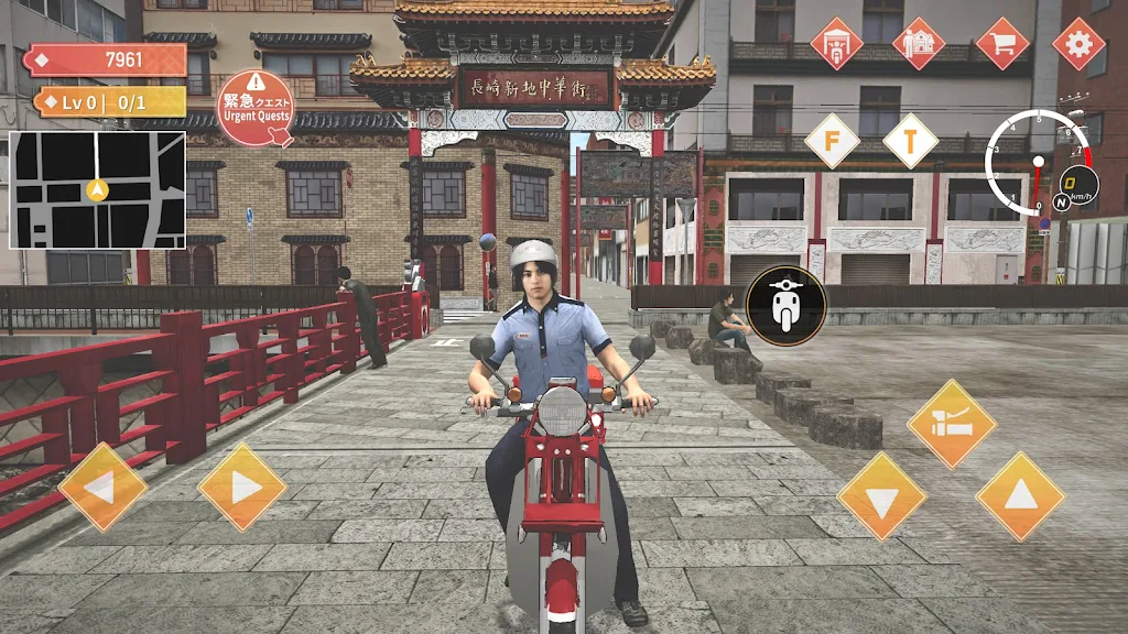 Japan Postman Moto Simulator Captura de pantalla 0