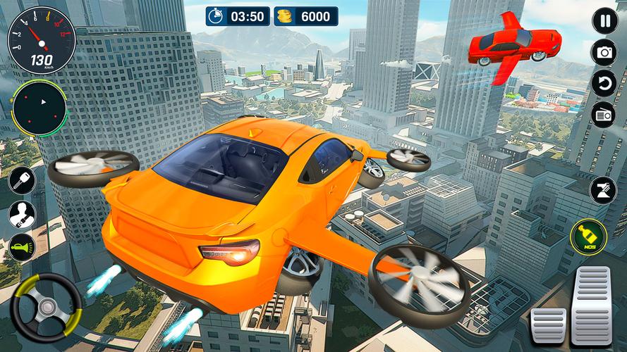Flying Car Simulator: Car Game ภาพหน้าจอ 2