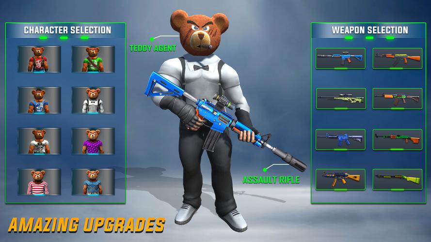Teddy Bear Gun Shooting Game应用截图第2张