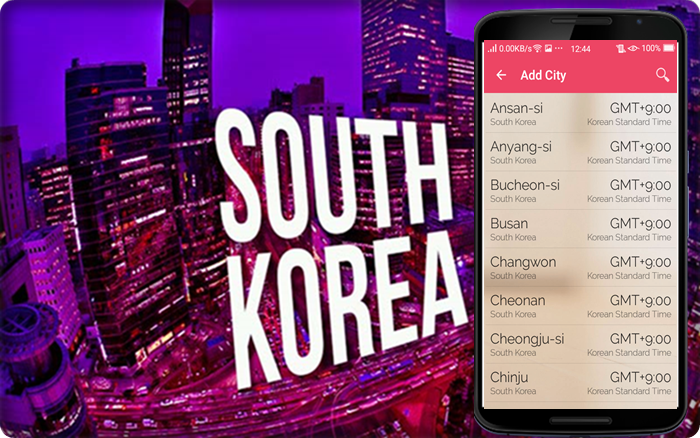 South Korea time 스크린샷 1