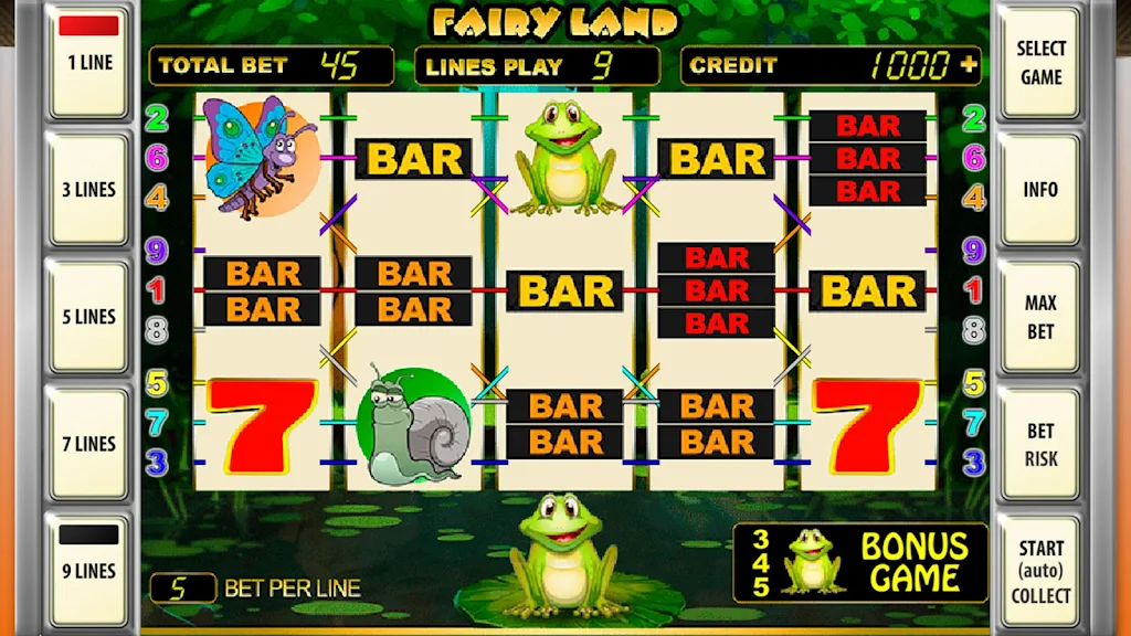Slot machines Fairy Land Deluxe スクリーンショット 1