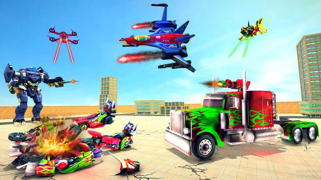 Truck Robot Transform Game Tangkapan skrin 2