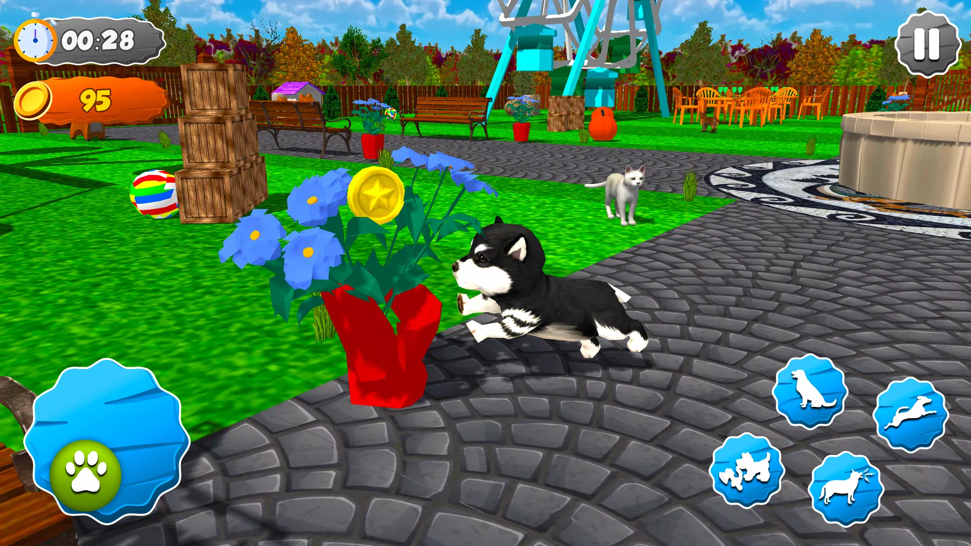 Pet Dog Game: Virtual Dog Sim ภาพหน้าจอ 1