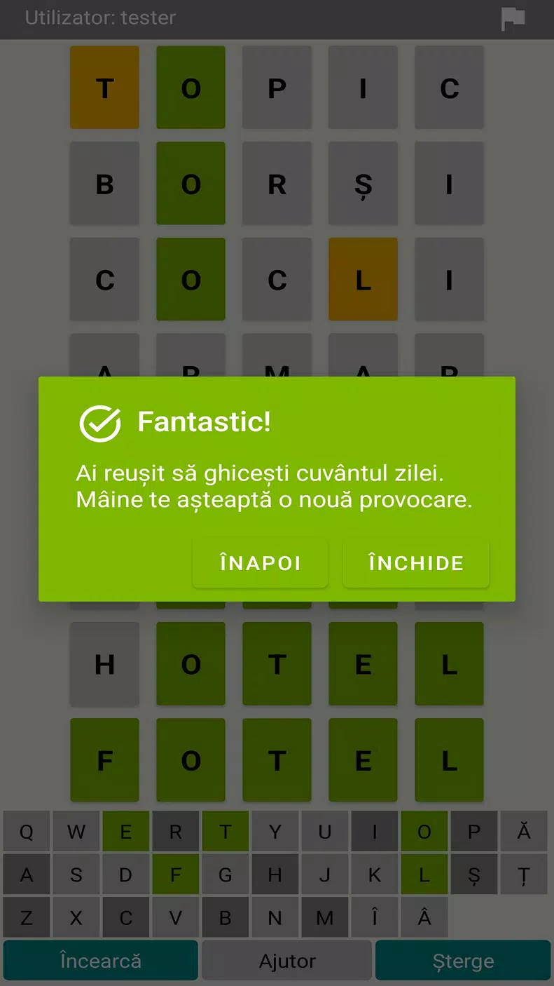 Ghici 1 din 5 -Un cuvânt pe zi Captura de tela 2