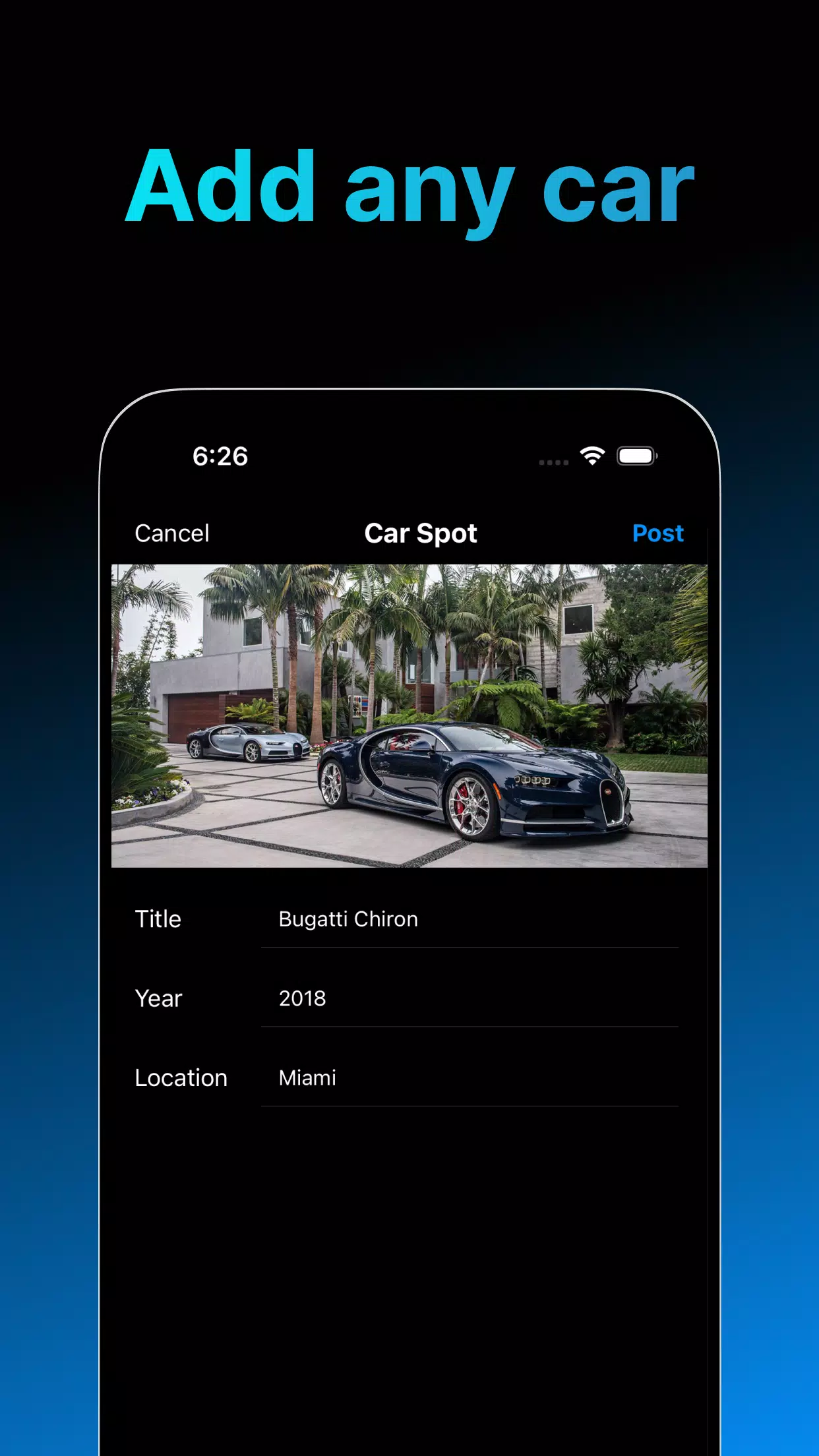 Car Spotting App Скриншот 3