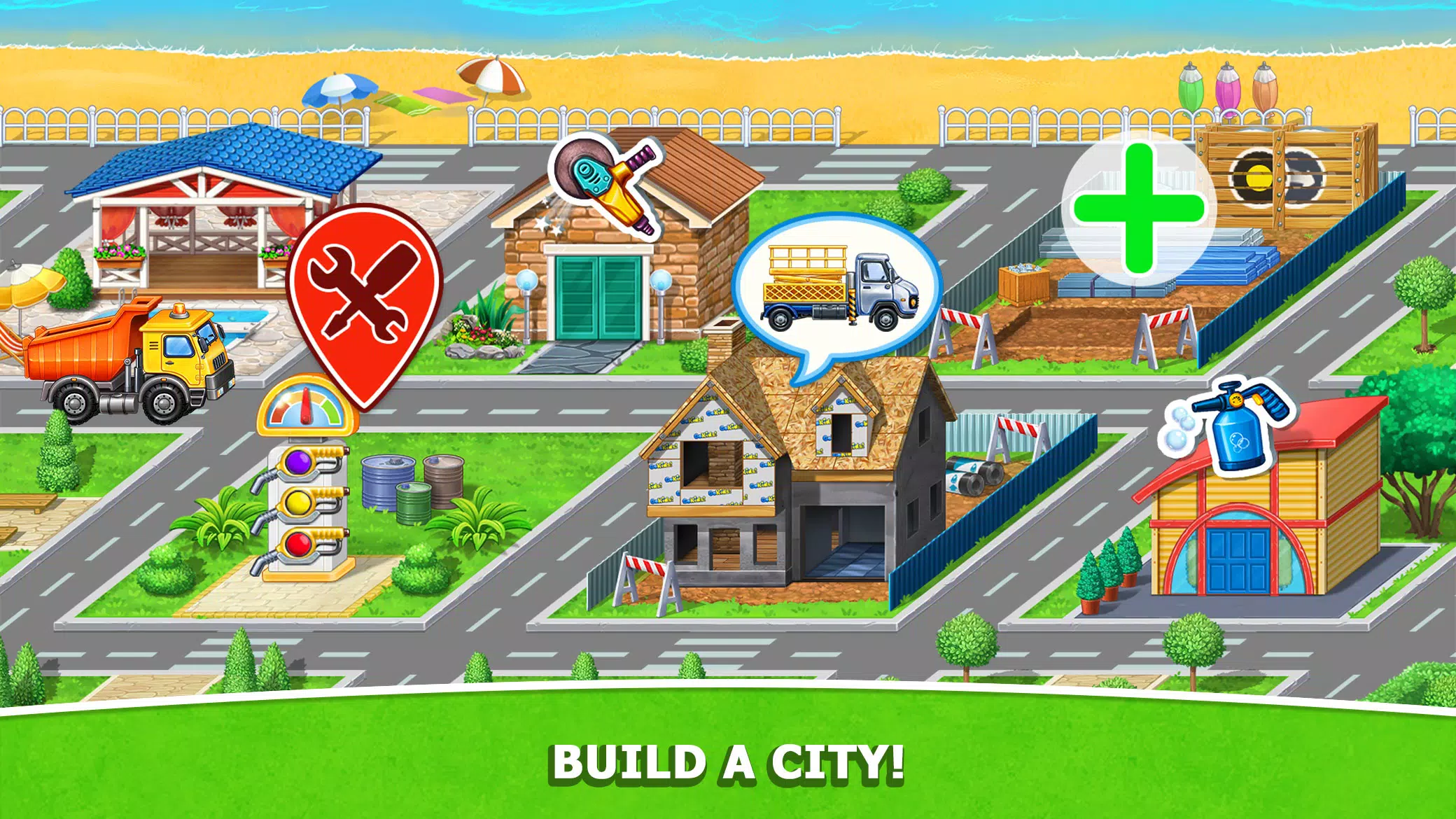 Schermata Kids Truck: City Builder Games 0