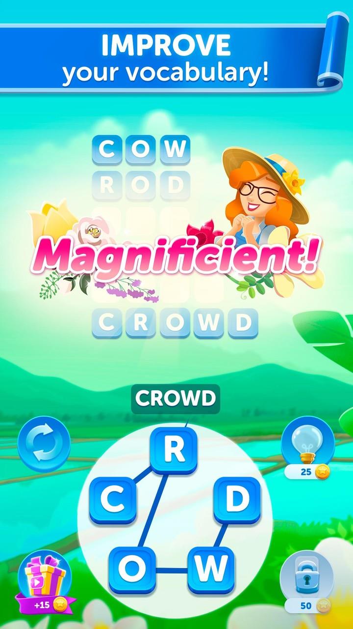 Bouquet of Words: Word Game Tangkapan skrin 2