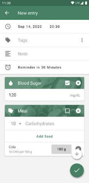 Schermata Diaguard: Diabetes Diary 1