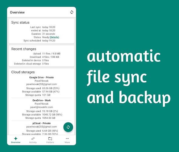 Autosync - File Sync & Backup Tangkapan skrin 0