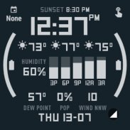 Weather for Wear OS Captura de pantalla 0