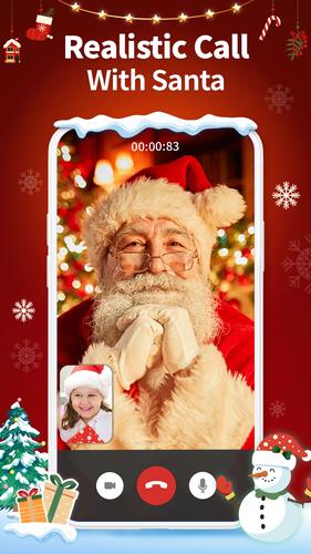 Santa Prank Call: Fake video Tangkapan skrin 3